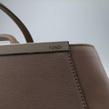 Pre-owned Fendi 2 JOURS Brown Leather 8BH250 shoulderbag | stylenewstar