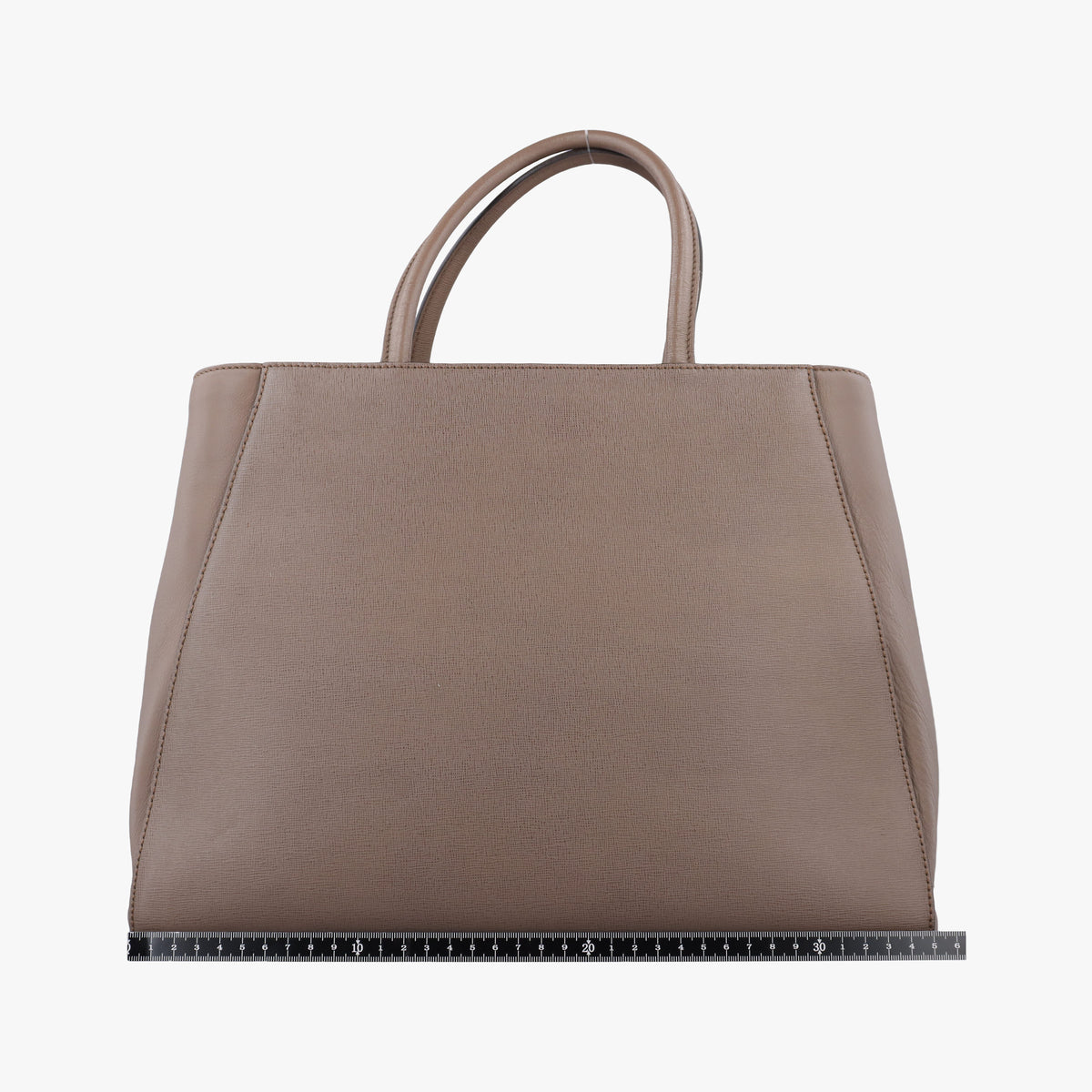 Pre-owned Fendi 2 JOURS Brown Leather 8BH250 shoulderbag | stylenewstar