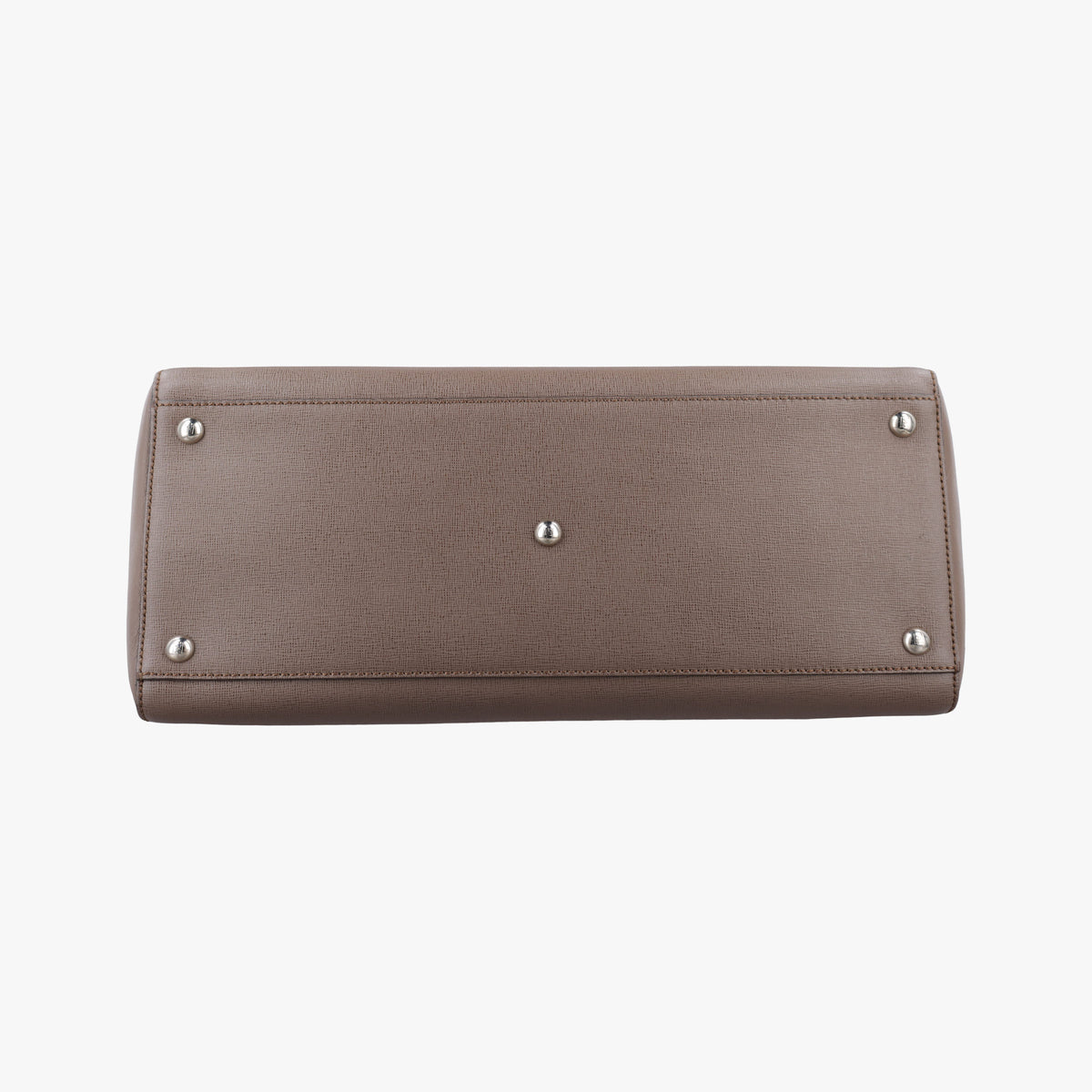 Pre-owned Fendi 2 JOURS Brown Leather 8BH250 shoulderbag | stylenewstar