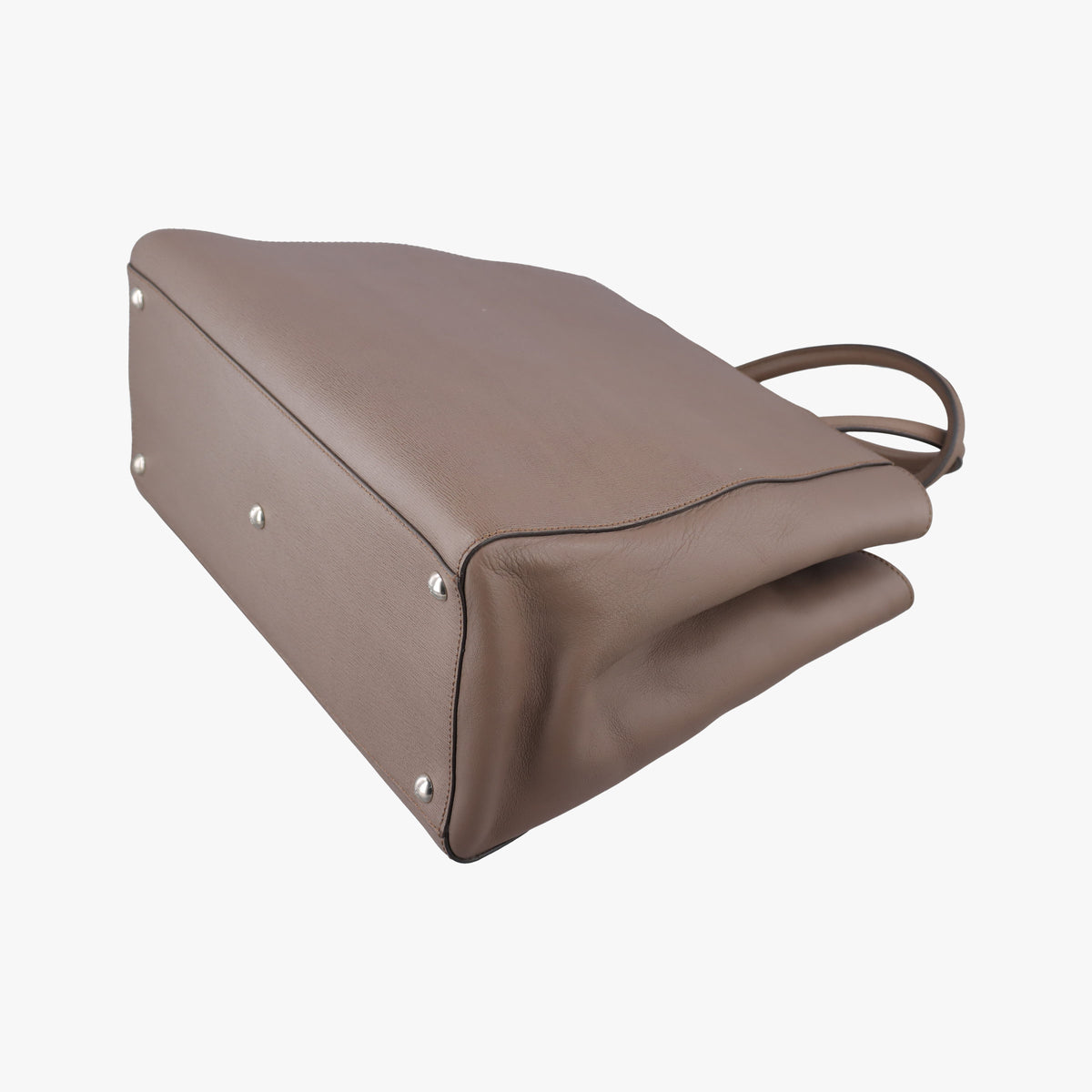 Pre-owned Fendi 2 JOURS Brown Leather 8BH250 shoulderbag | stylenewstar