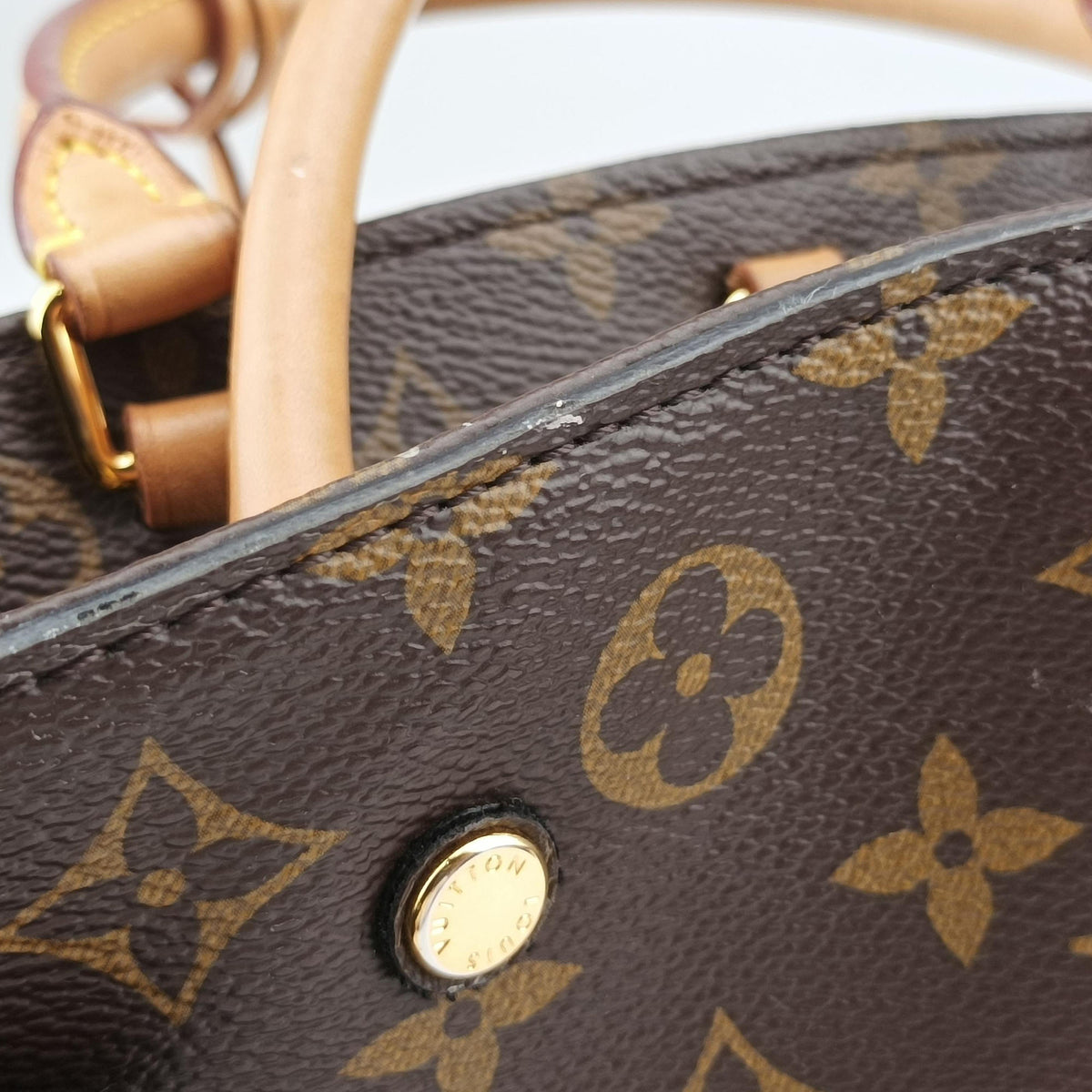 Pre-owned Louis Vuitton Montaigne BB Brown Monogram Canvas M41055 shoulderbag | stylenewstar