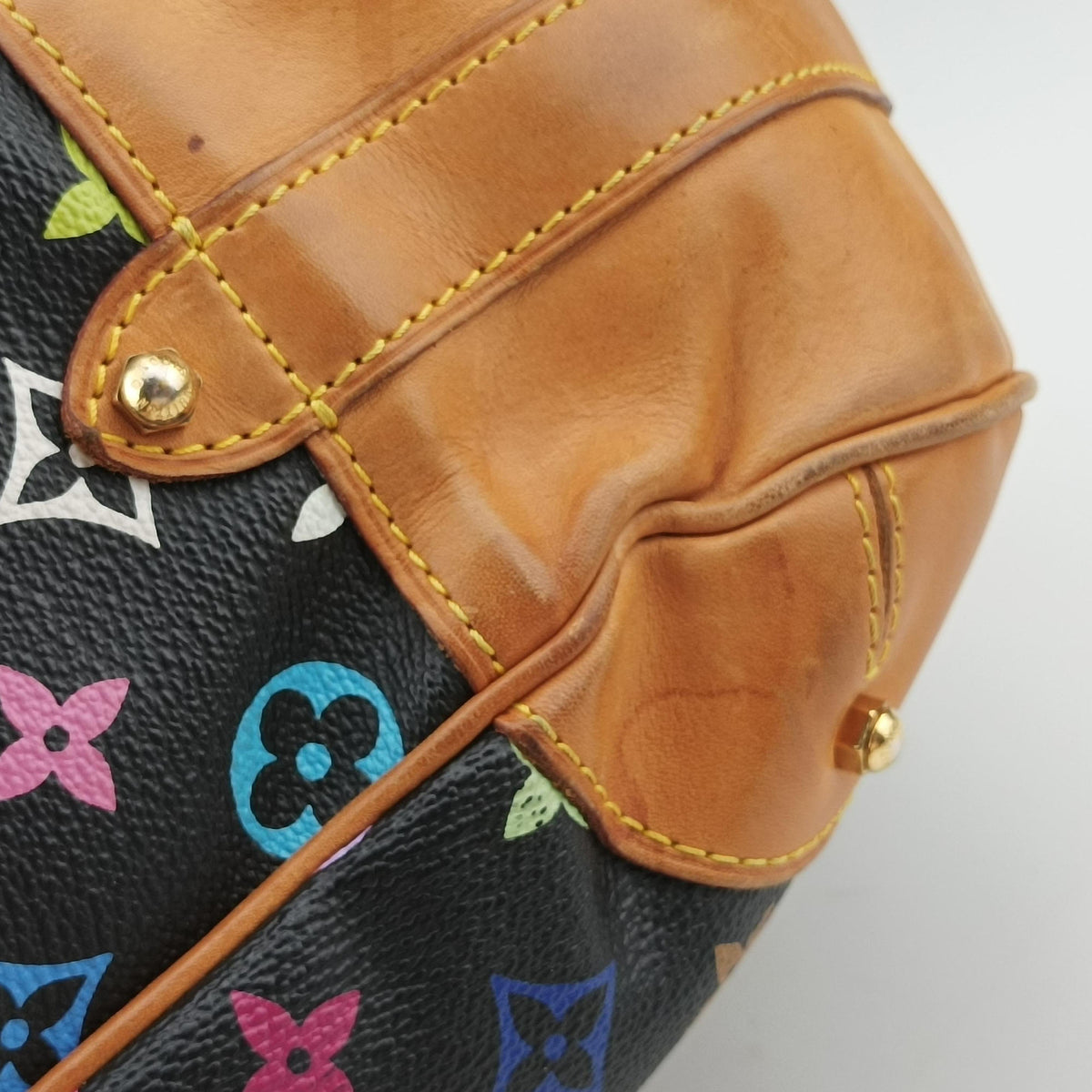 Secondhand Louis Vuitton GRETA Noir Monogram Multicolor M40196 shoulderbag | stylenewstar