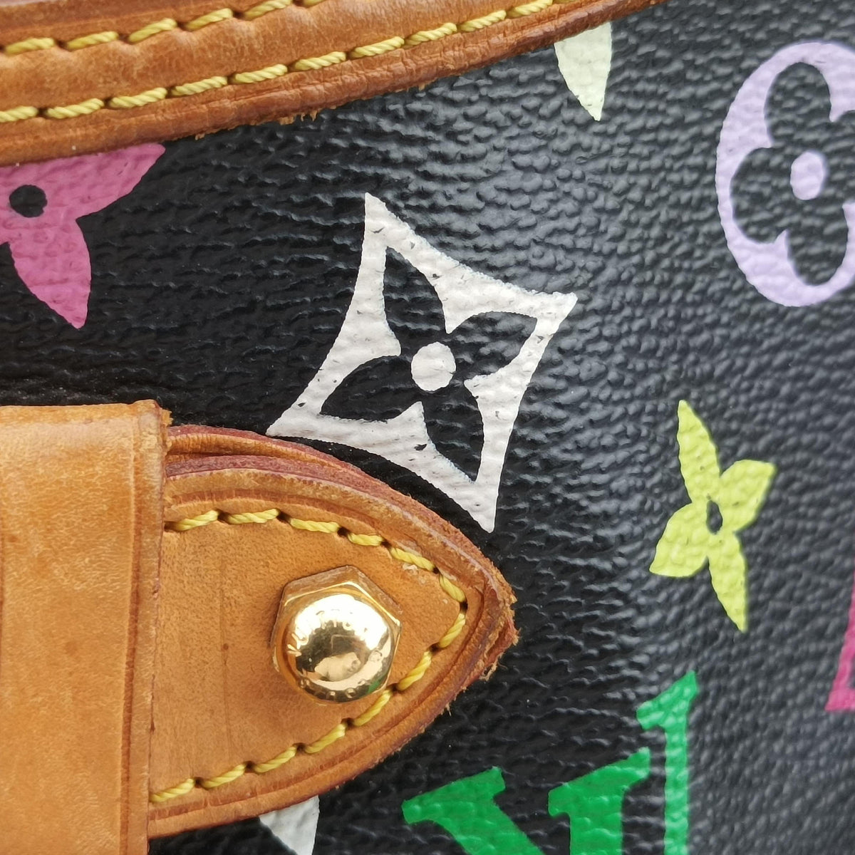 Secondhand Louis Vuitton GRETA Noir Monogram Multicolor M40196 shoulderbag | stylenewstar