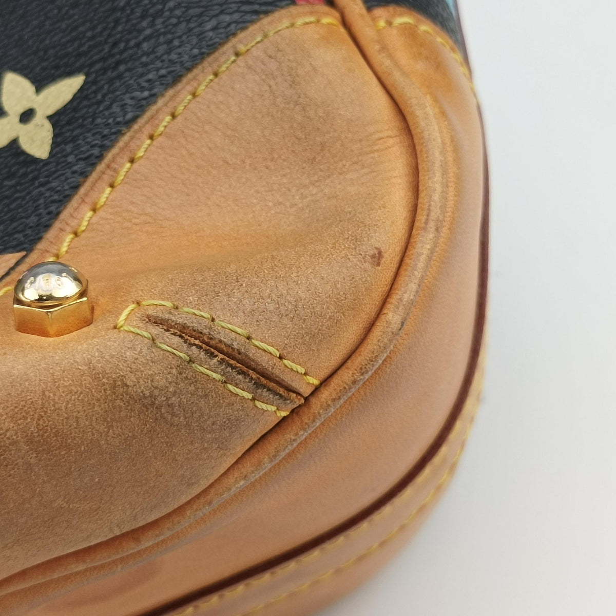 Secondhand Louis Vuitton GRETA Noir Monogram Multicolor M40196 shoulderbag | stylenewstar