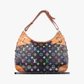 Secondhand Louis Vuitton GRETA Noir Monogram Multicolor M40196 shoulderbag | stylenewstar