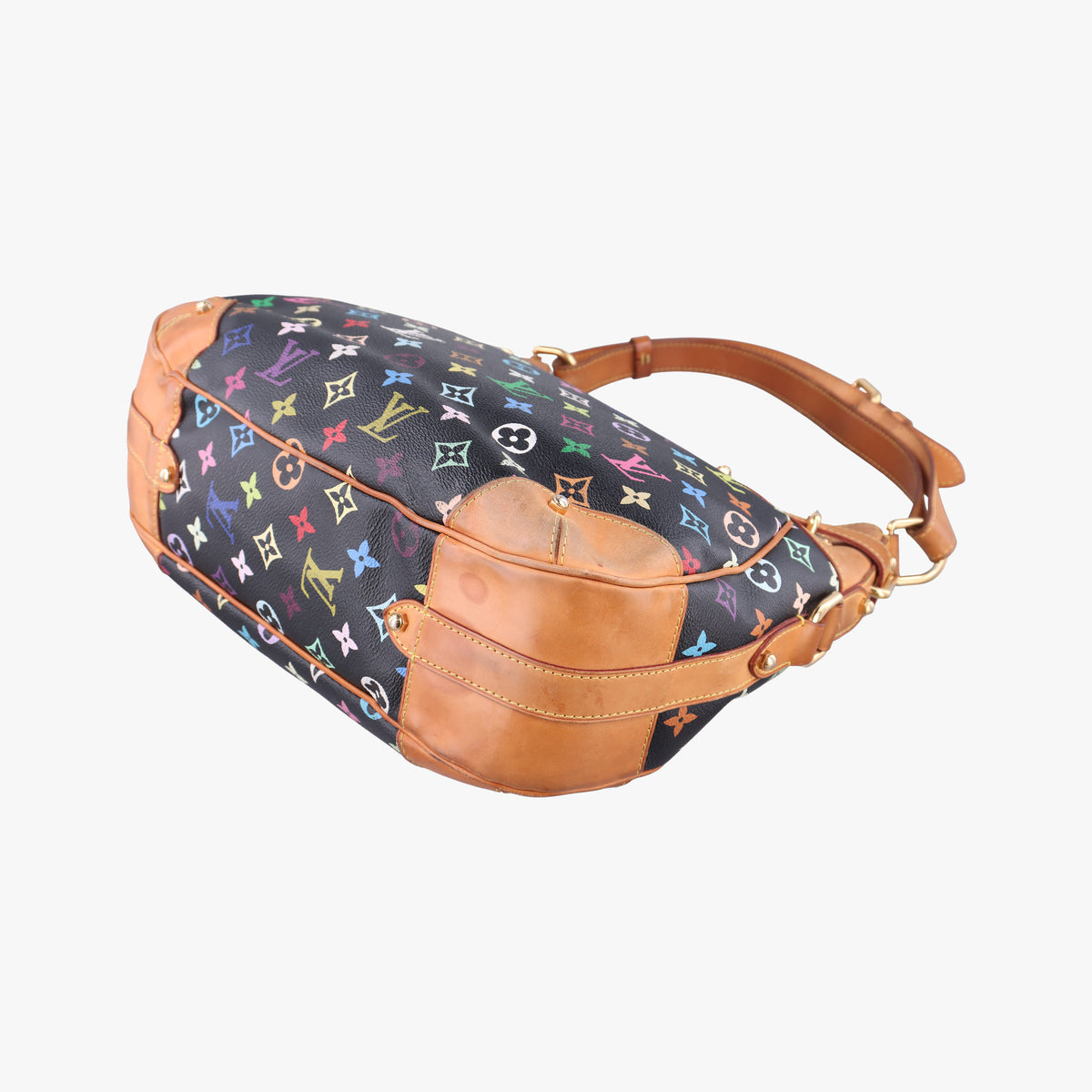 Secondhand Louis Vuitton GRETA Noir Monogram Multicolor M40196 shoulderbag | stylenewstar