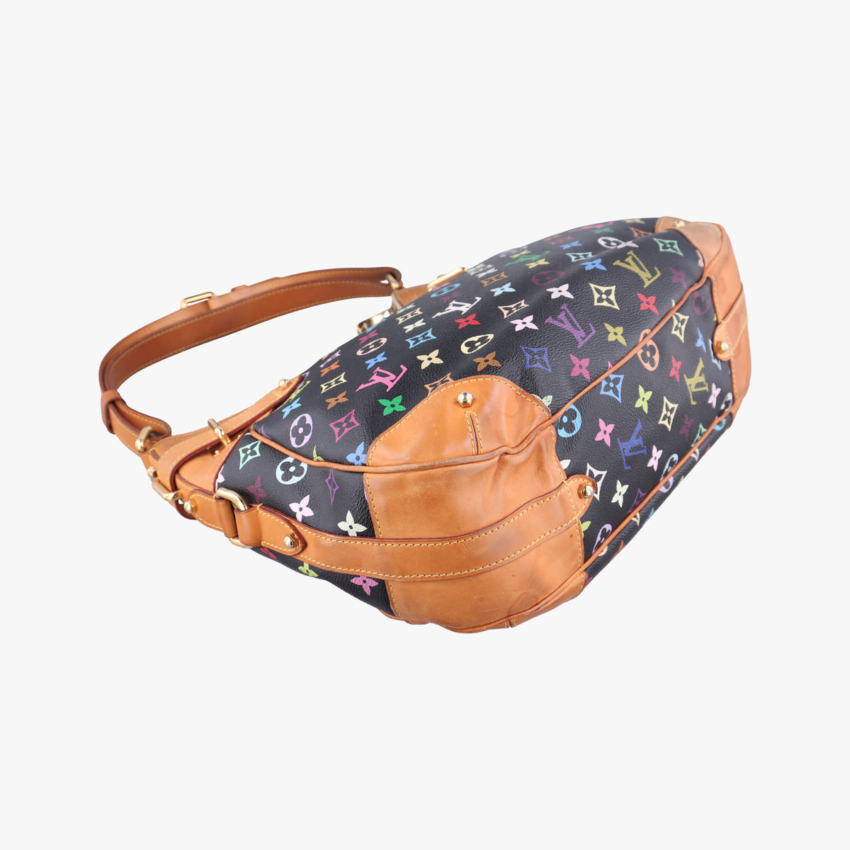 Secondhand Louis Vuitton GRETA Noir Monogram Multicolor M40196 shoulderbag | stylenewstar