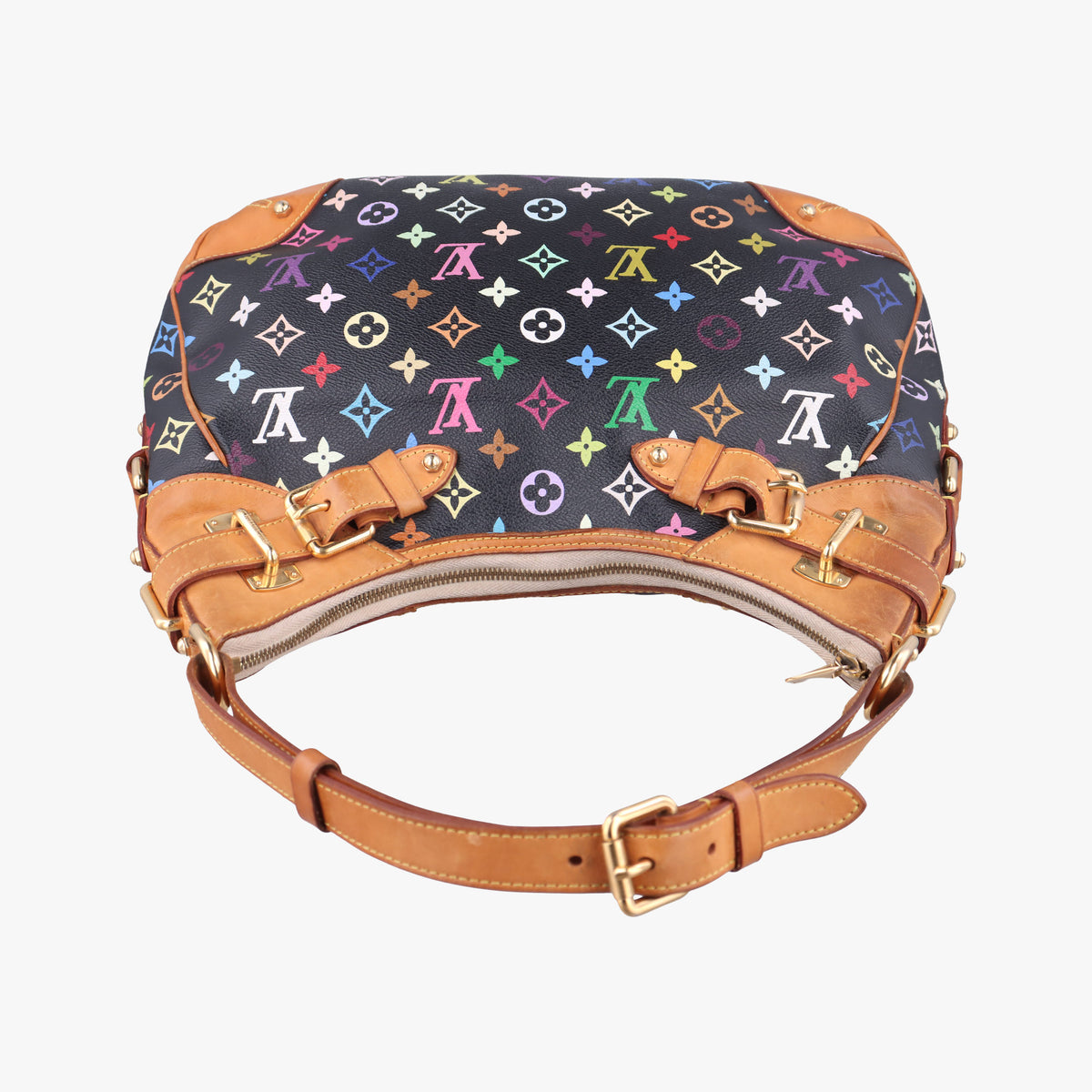 Secondhand Louis Vuitton GRETA Noir Monogram Multicolor M40196 shoulderbag | stylenewstar