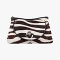 Pre-owned Christian Dior Jazz club Pouch Brown×Ivory ponyhair  clutchbag | stylenewstar