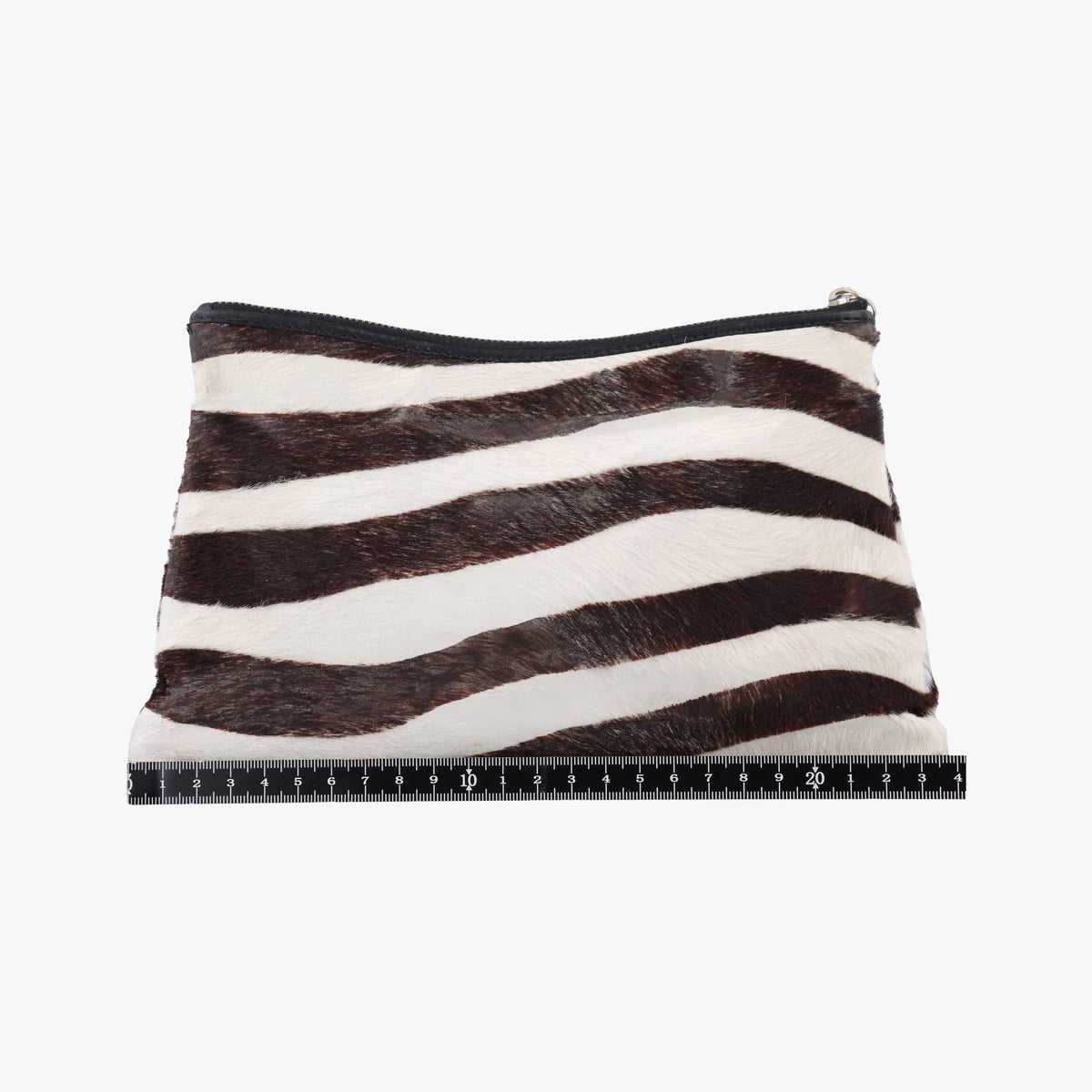 Pre-owned Christian Dior Jazz club Pouch Brown×Ivory ponyhair  clutchbag | stylenewstar