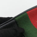 Pre-owned Gucci Bee Web Black Leather 412008 shoulderbag | stylenewstar