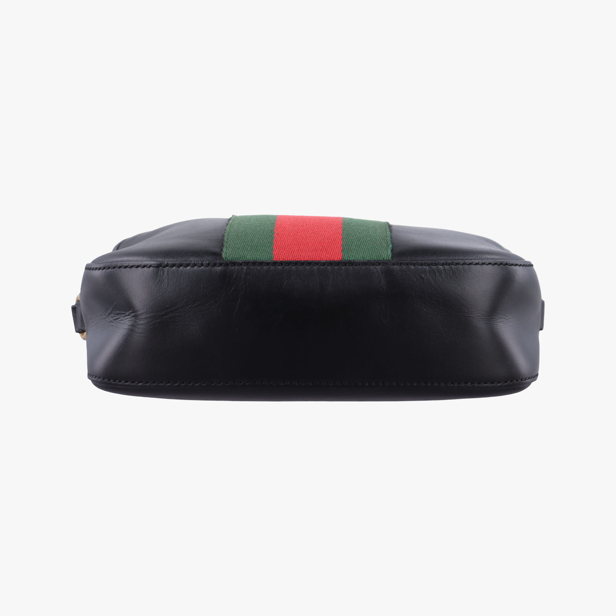 Pre-owned Gucci Bee Web Black Leather 412008 shoulderbag | stylenewstar
