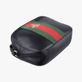 Pre-owned Gucci Bee Web Black Leather 412008 shoulderbag | stylenewstar
