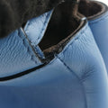 Pre-owned Fendi Micro Peekaboo Blue Leather 8M0355 shoulderbag | stylenewstar