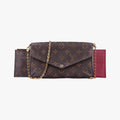 Pre-owned Louis Vuitton Pochette Felicie Brown Monogram Canvas M61276 shoulderbag | stylenewstar