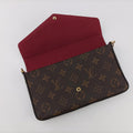 Pre-owned Louis Vuitton Pochette Felicie Brown Monogram Canvas M61276 shoulderbag | stylenewstar