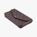 Pre-owned Louis Vuitton Pochette Felicie Brown Monogram Canvas M61276 shoulderbag | stylenewstar