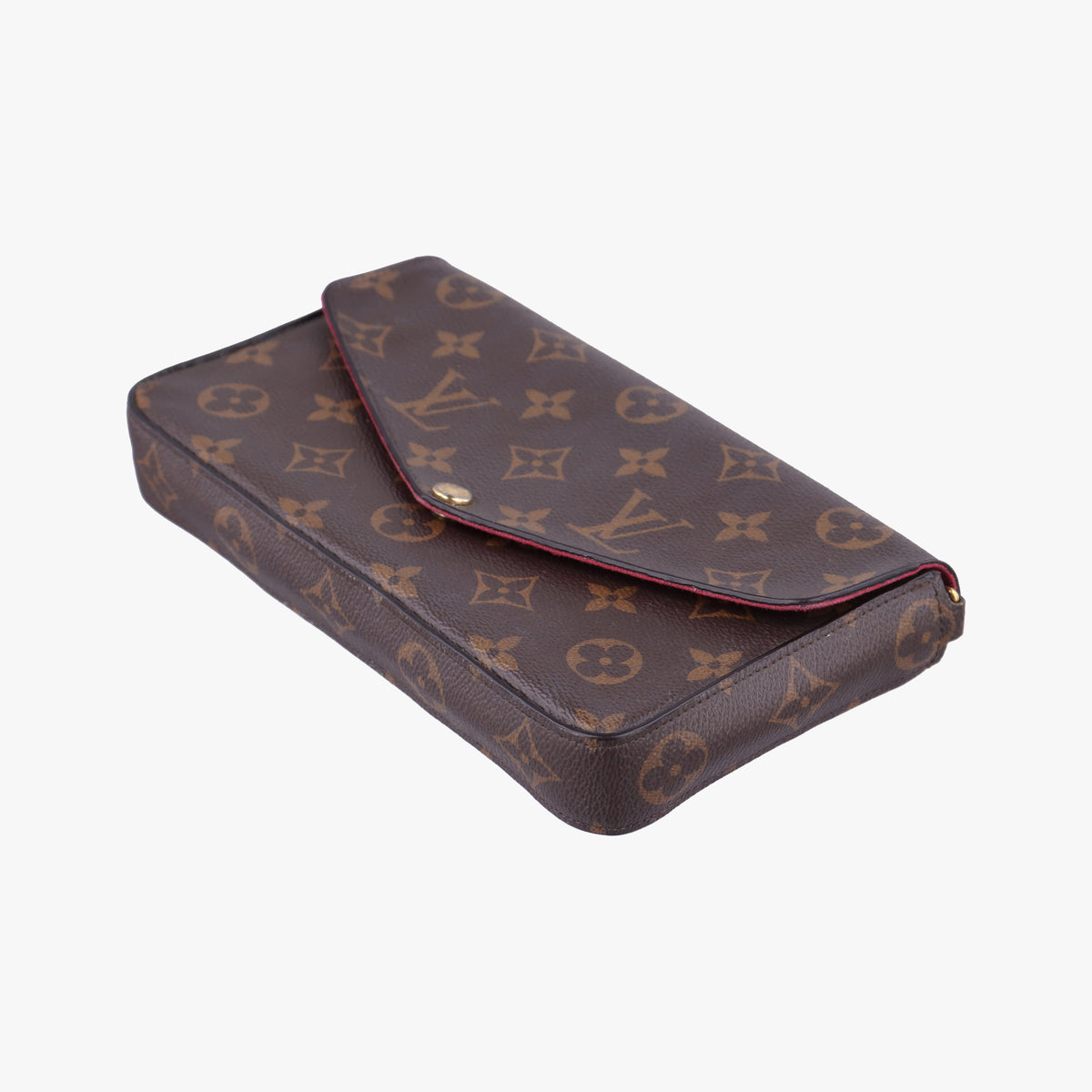 Pre-owned Louis Vuitton Pochette Felicie Brown Monogram Canvas M61276 shoulderbag | stylenewstar
