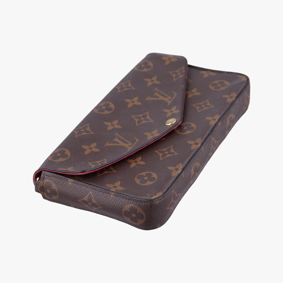 Pre-owned Louis Vuitton Pochette Felicie Brown Monogram Canvas M61276 shoulderbag | stylenewstar