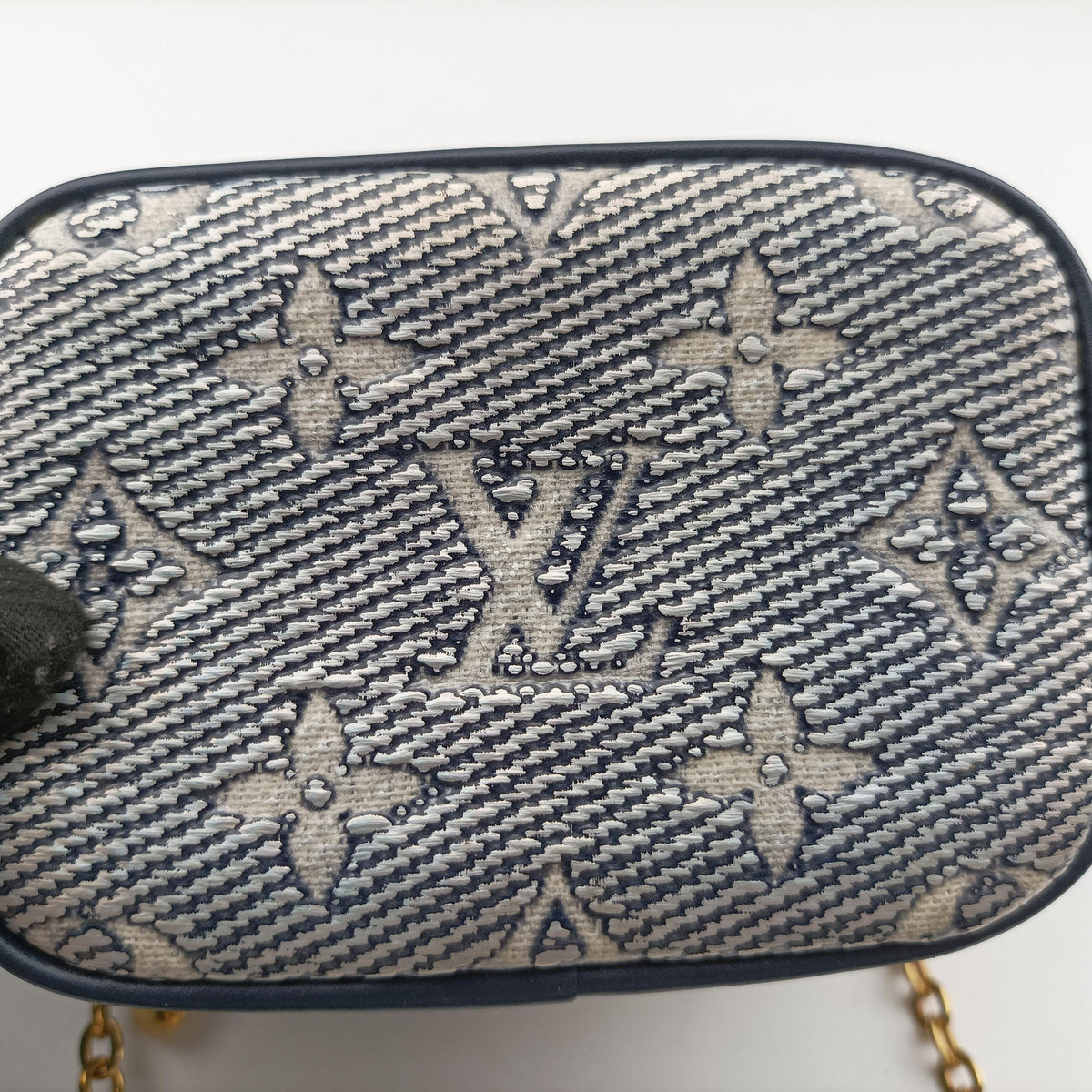 Micro Vanity Gray×Blue MONOGRAM JACQUARD DENIM M82467 IC Chipマイクロ バニティ グレー×ブルー モノグラム ジャカード デニム M82467 ICチップ