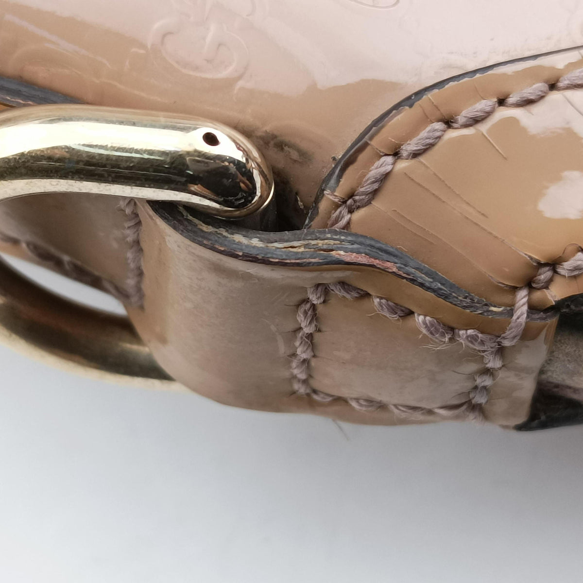 Microguccissima Beige Patent Leather 309614 D014105809マイクログッチシマ ベージュ パテント 309614 D014105809