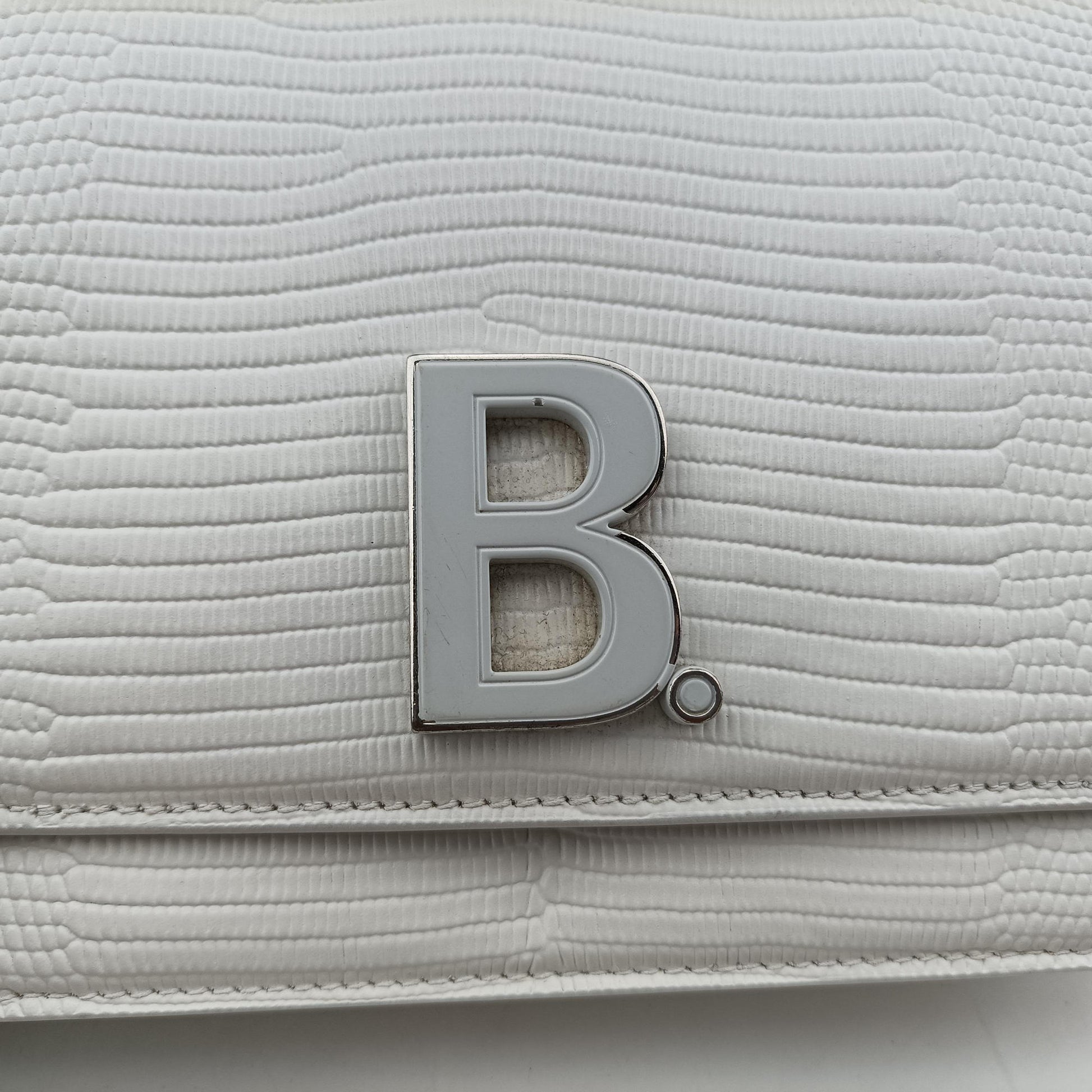 B.Logo White Leather 593615.9000.U.568148B.ロゴ ホワイト レザー 593615.9000.U.568148