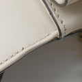 Pre-owned Gucci Broadway Pearl Bee White Leather 453778 shoulderbag | stylenewstar
