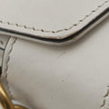 Pre-owned Gucci Broadway Pearl Bee White Leather 453778 shoulderbag | stylenewstar