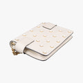 Pre-owned Gucci Broadway Pearl Bee White Leather 453778 shoulderbag | stylenewstar