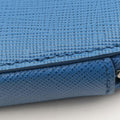 Secondhand Prada Triangle Logo Plate Blue SAFFIANO Leather 1NR015 shoulderbag | stylenewstar