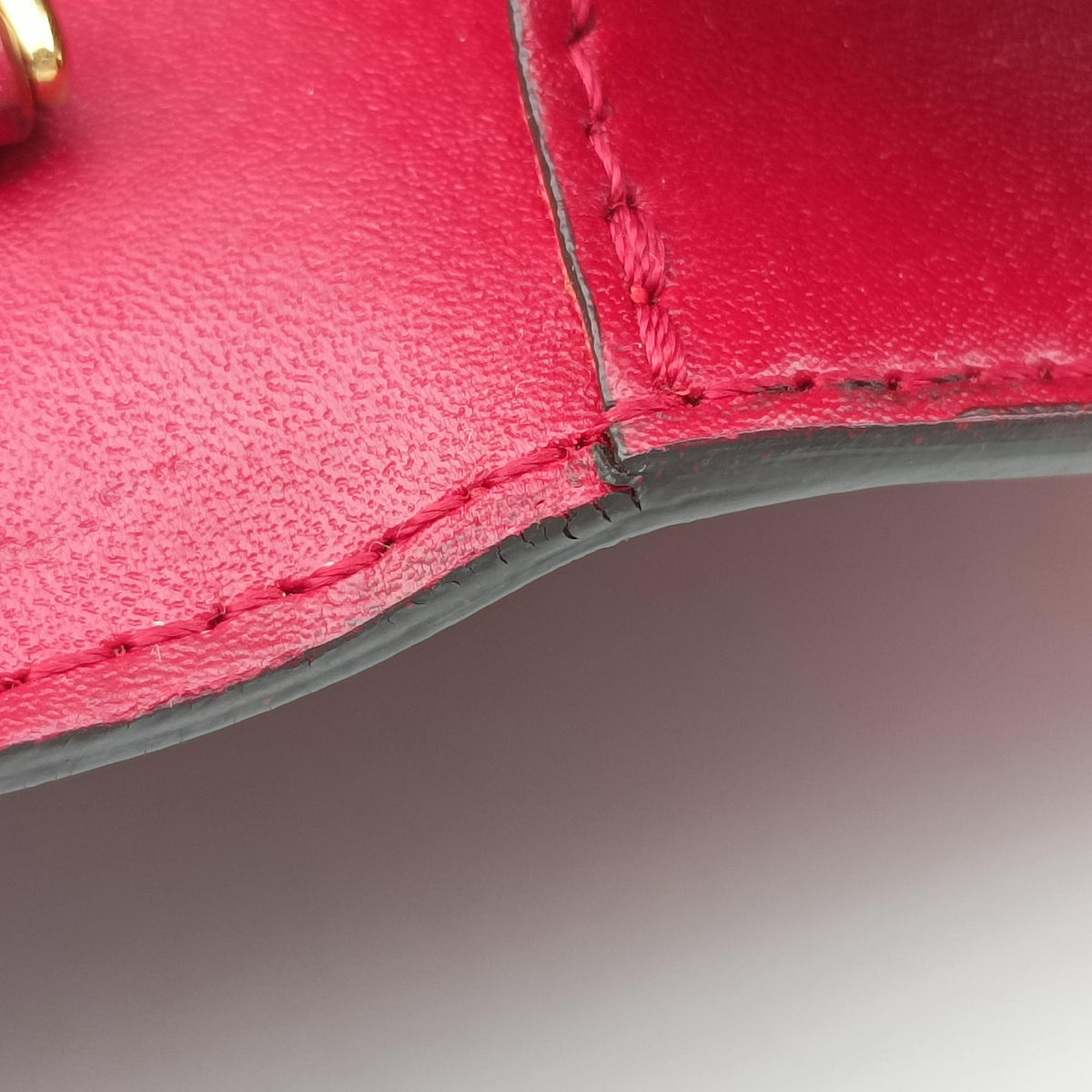 Pre-owned Fendi F is Red Leather 8BM005 shoulderbag | stylenewstar