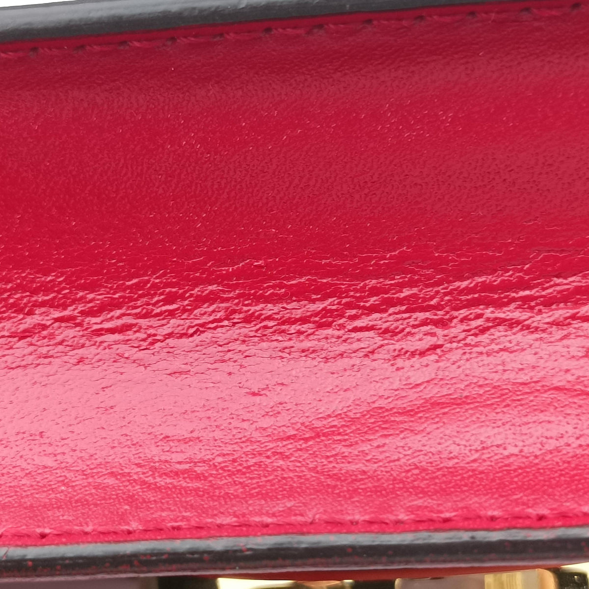 Pre-owned Fendi F is Red Leather 8BM005 shoulderbag | stylenewstar
