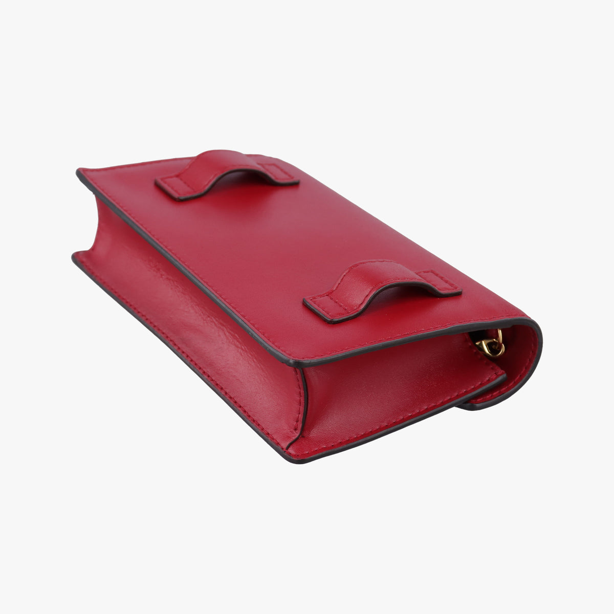 Pre-owned Fendi F is Red Leather 8BM005 shoulderbag | stylenewstar
