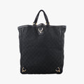 Pre-owned Gucci Abbey Black Canvas × Leather 130733 handbag | stylenewstar