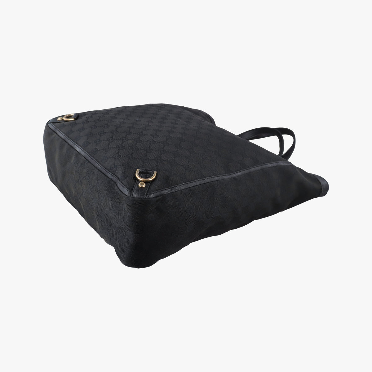 Pre-owned Gucci Abbey Black Canvas × Leather 130733 handbag | stylenewstar