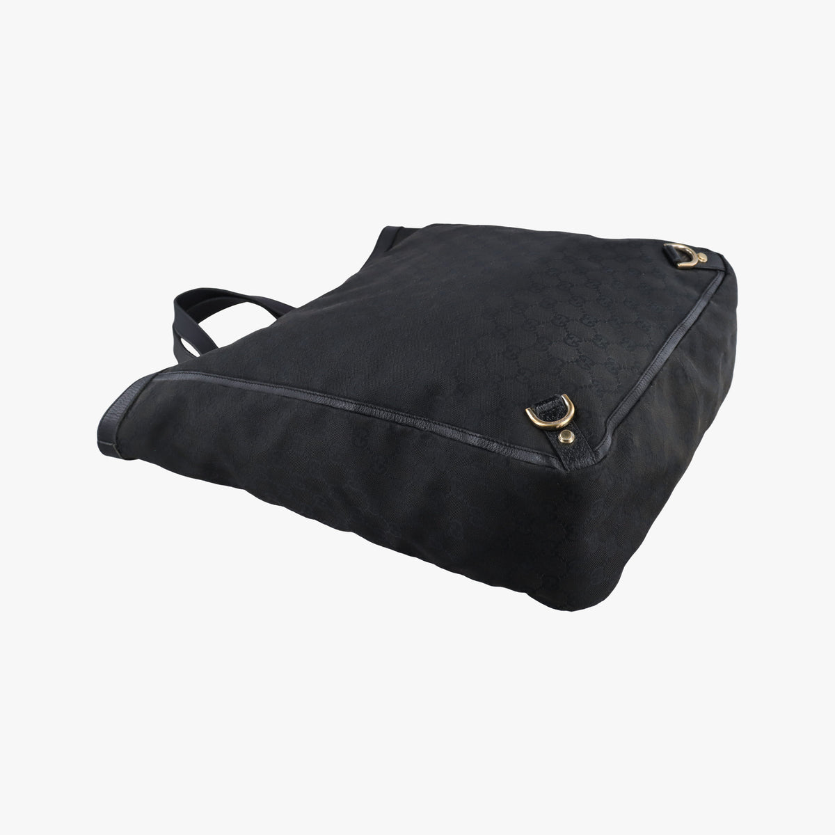 Pre-owned Gucci Abbey Black Canvas × Leather 130733 handbag | stylenewstar