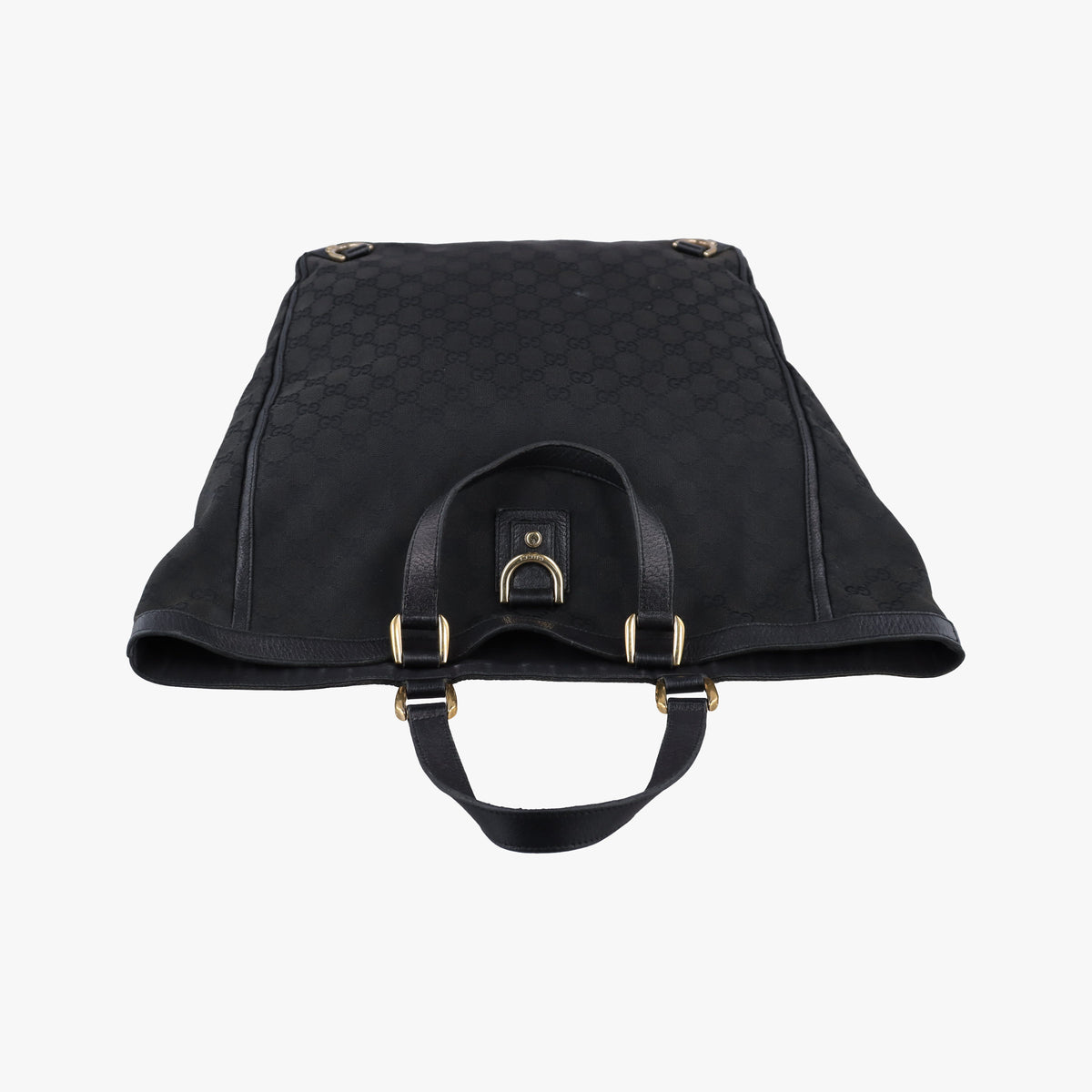 Pre-owned Gucci Abbey Black Canvas × Leather 130733 handbag | stylenewstar