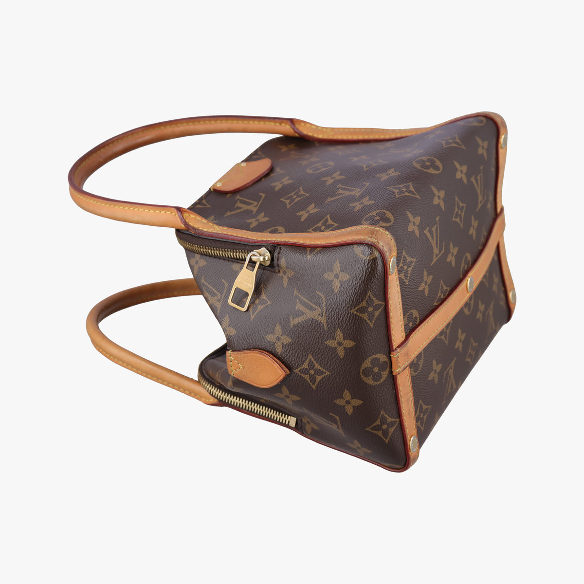 Pre-owned Louis Vuitton Marais BB brown×beige Monogram Canvas M41071 handbag | stylenewstar