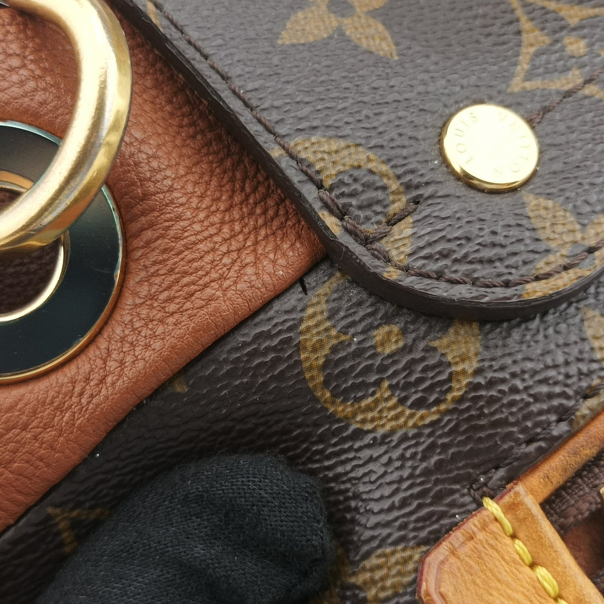 OLYMPE Brown×CAMEL Monogram Canvas×calf leather M40580 SP0182オランプ モノグラム/ブラウン×キャメル モノグラムキャンバス×カーフレザー M40580 SP0182