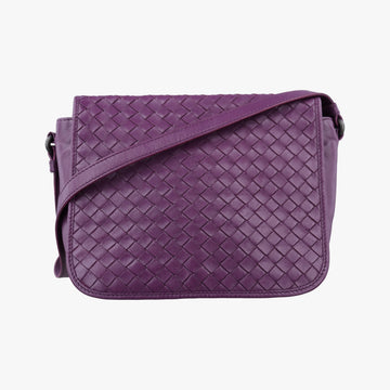 Pre-owned Bottega Veneta Intrecciato Purple lambskin  shoulderbag | stylenewstar