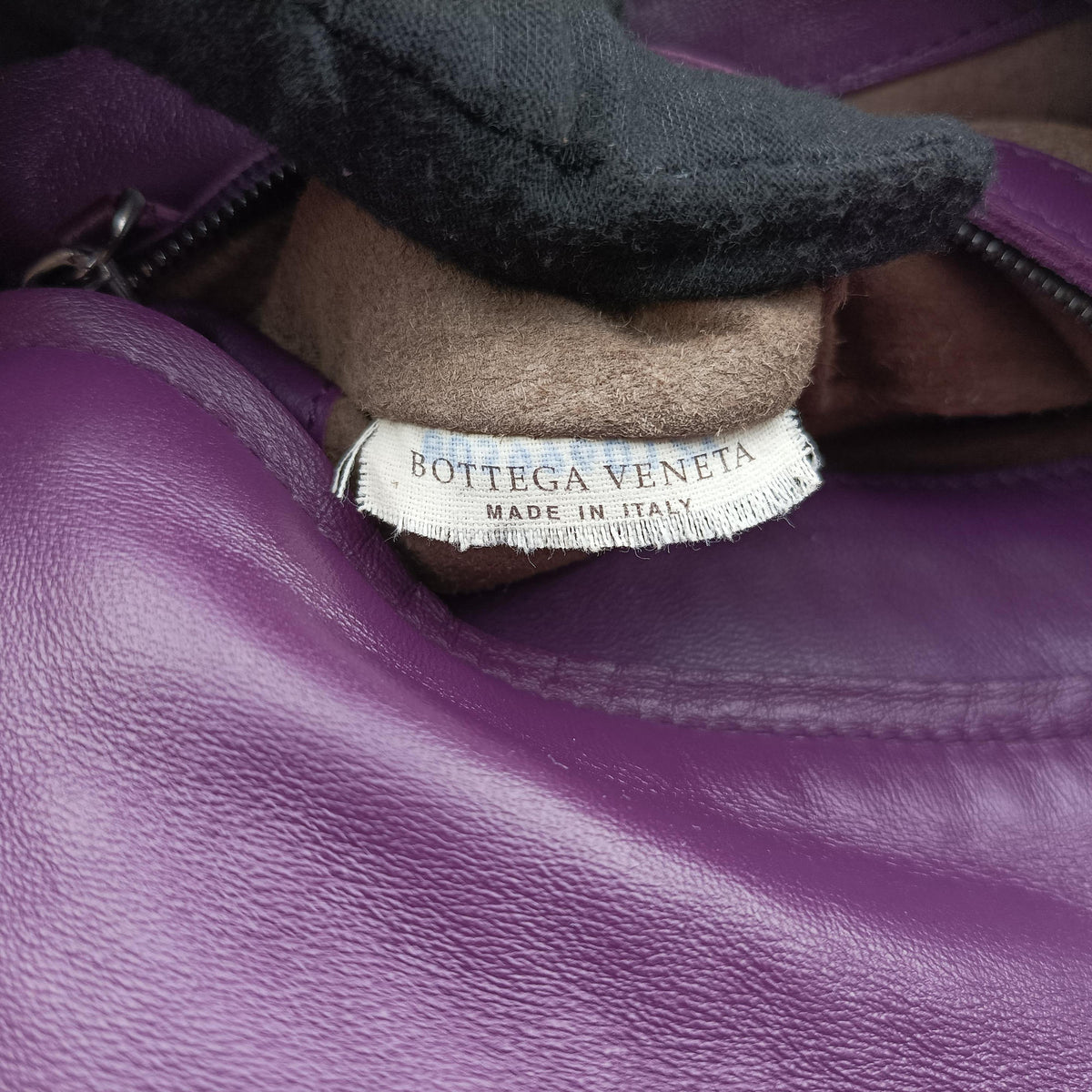 Pre-owned Bottega Veneta Intrecciato Purple lambskin  shoulderbag | stylenewstar