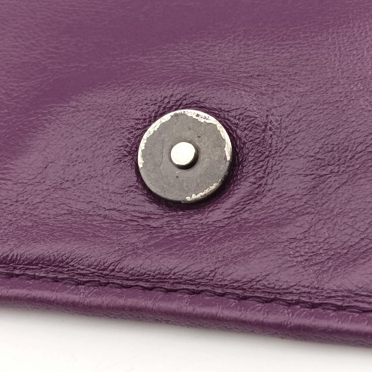 Pre-owned Bottega Veneta Intrecciato Purple lambskin  shoulderbag | stylenewstar