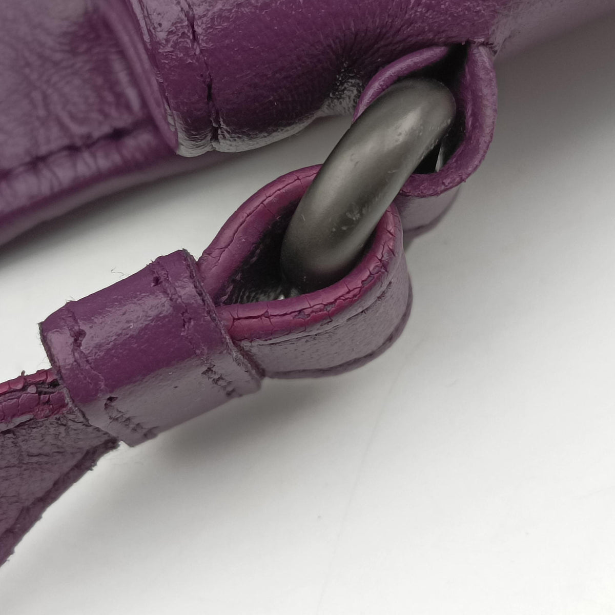 Pre-owned Bottega Veneta Intrecciato Purple lambskin  shoulderbag | stylenewstar