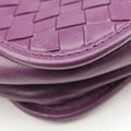 Pre-owned Bottega Veneta Intrecciato Purple lambskin  shoulderbag | stylenewstar
