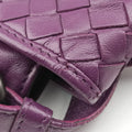 Pre-owned Bottega Veneta Intrecciato Purple lambskin  shoulderbag | stylenewstar