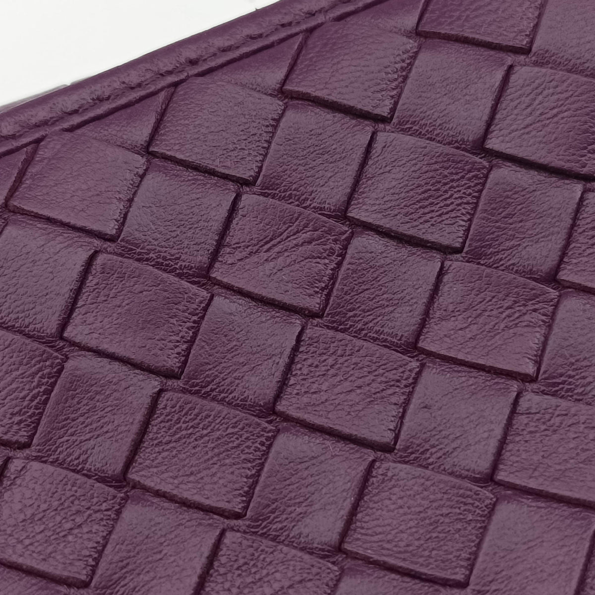 Pre-owned Bottega Veneta Intrecciato Purple lambskin  shoulderbag | stylenewstar