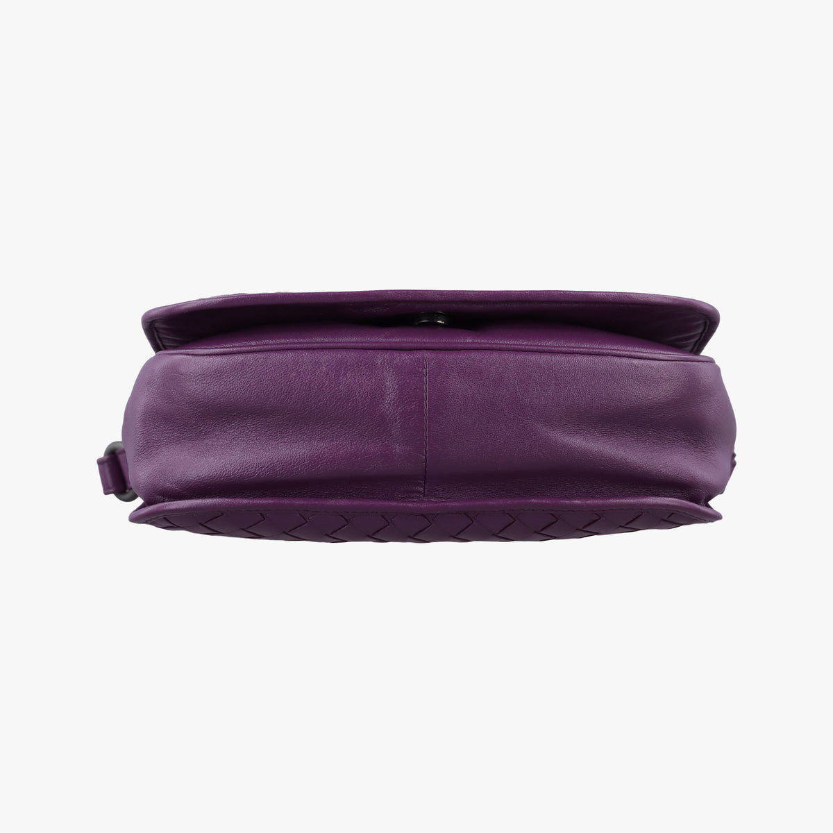 Pre-owned Bottega Veneta Intrecciato Purple lambskin  shoulderbag | stylenewstar