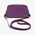 Pre-owned Bottega Veneta Intrecciato Purple lambskin  shoulderbag | stylenewstar