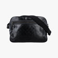 GG Imprime Messenger Black PVC coated canvas 211107 F6716936GGインプリメ メッセンジャー ブラック PVCコーティングキャンバス 211107 F6716936