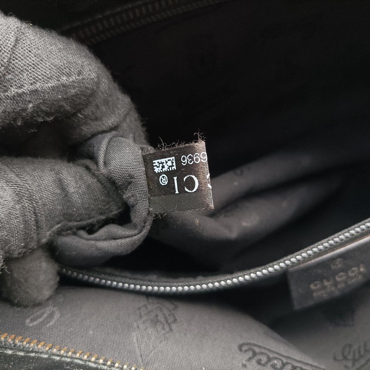 GG Imprime Messenger Black PVC coated canvas 211107 F6716936GGインプリメ メッセンジャー ブラック PVCコーティングキャンバス 211107 F6716936